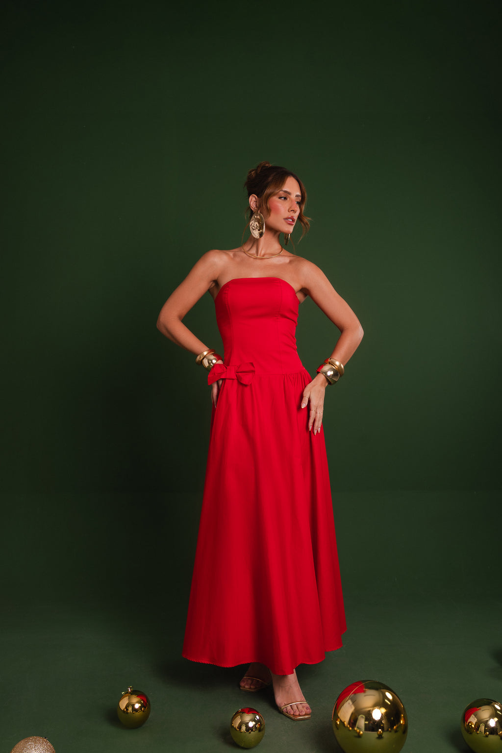 Scarlet Bow Dress – Holiday Collection