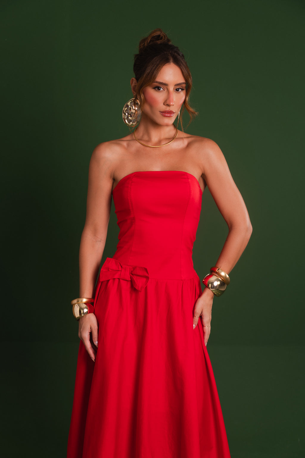Scarlet Bow Dress – Holiday Collection
